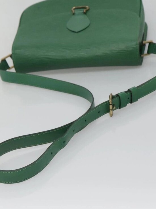LOUIS VUITTON Epi Saint Cloud GM Shoulder Bag Green M52194 LV Auth 125398A - Picture 8 of 16